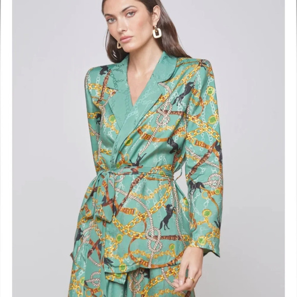 L'AGENCE Ciara Robe Blouse - Picture 1 of 14